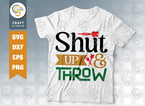 Darts Bundle Vol-02 SVG Cut File, I Play Darts Like A Girl, Eat Seep Darts Repeat, Bring It On, Shut Up And Throw, ID Hit That, Darts Quote SVG ETC Craft 