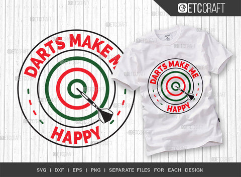 Darts Make Me Happy SVG Bundle, Darts Svg, Sports Svg, Dartboard Svg, Game Svg, Darts Sayings Svg, Darts Quotes, ETC T00279 SVG ETC Craft 