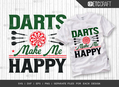 Darts Make Me Happy SVG Bundle, Darts Svg, Sports Svg, Dartboard Svg, Game Svg, Darts Sayings Svg, Darts Quotes, ETC T00279 SVG ETC Craft 