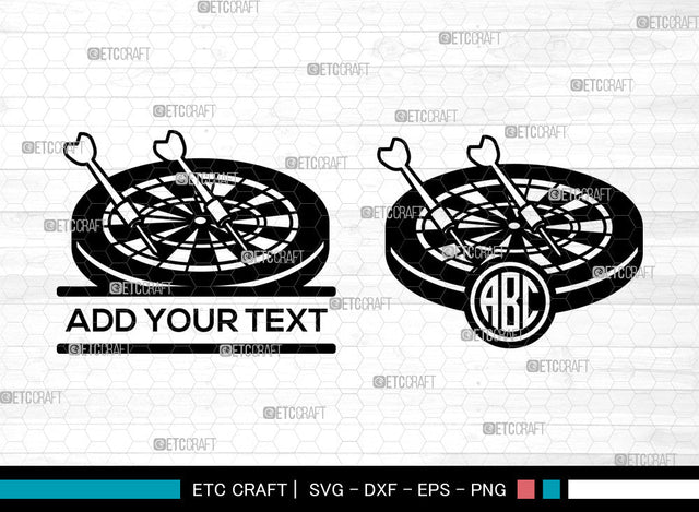 Darts Monogram SVG, Circle Monogram, Dartboard Svg, Darts Split Svg, Archery Target Svg, Darts Monogram Frame Svg, Darts SVG ETC Craft 
