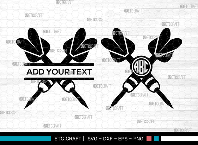Darts Monogram SVG, Circle Monogram, Dartboard Svg, Darts Split Svg, Archery Target Svg, Darts Monogram Frame Svg, Darts SVG ETC Craft 