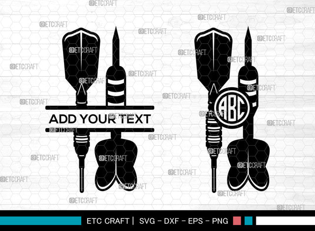 Darts Monogram SVG, Circle Monogram, Dartboard Svg, Darts Split Svg, Archery Target Svg, Darts Monogram Frame Svg, Darts SVG ETC Craft 