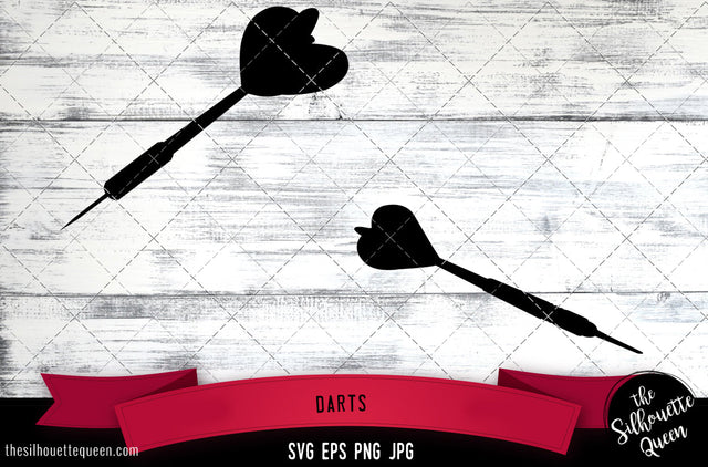 Darts Silhouette Vector SVG SVG Loveleen Kaur 