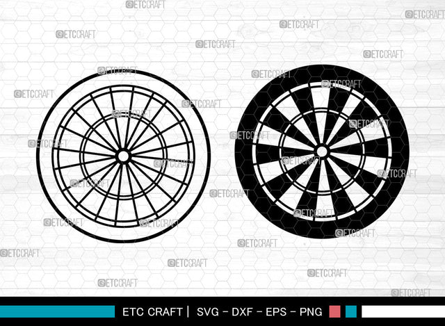 Darts SVG, Dartboard Svg, Darts Split Svg, Archery Target Svg, Darts Monogram Frame Svg, Darts SVG ETC Craft 