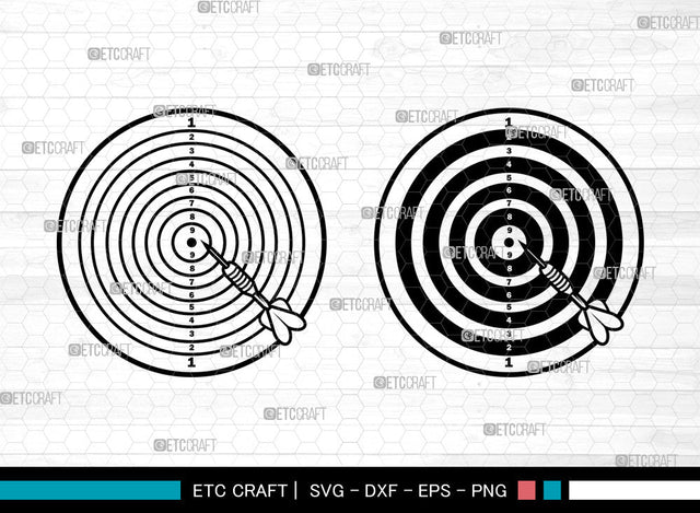 Darts SVG, Dartboard Svg, Darts Split Svg, Archery Target Svg, Darts Monogram Frame Svg, Darts SVG ETC Craft 