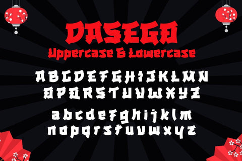 DASEGO - Japanese style font Font twinletter 