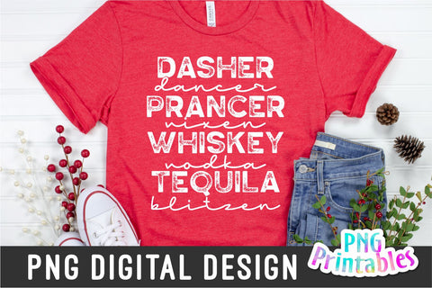 Dasher Dancer Prancer | Sublimation PNG Sublimation Svg Cuttables 