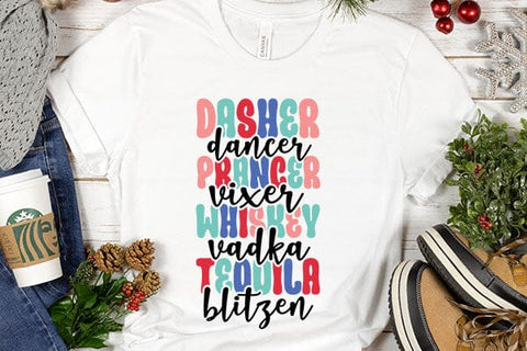 Dasher Dancer Prancer Vixer Whiskey Vadka Teouila Blitzen SVG Angelina750 