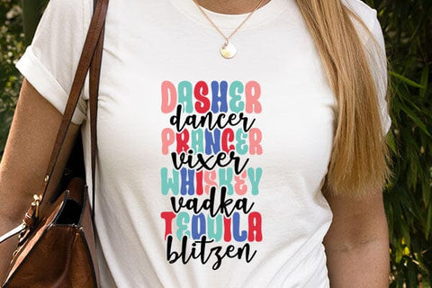 Dasher Dancer Prancer Vixer Whiskey Vadka Teouila Blitzen SVG Angelina750 