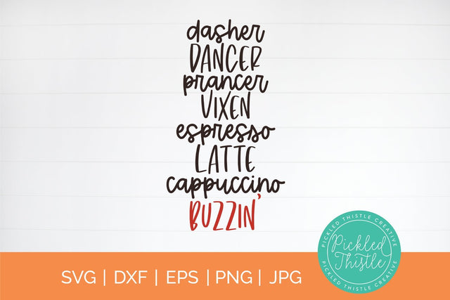 Dasher Espresso - SVG SVG Pickled Thistle Creative 