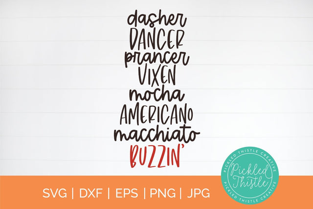 Dasher Mocha - SVG SVG Pickled Thistle Creative 