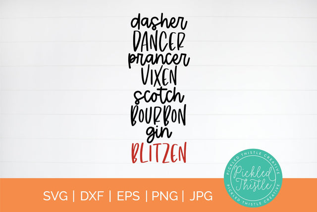 Dasher Scotch - SVG SVG Pickled Thistle Creative 