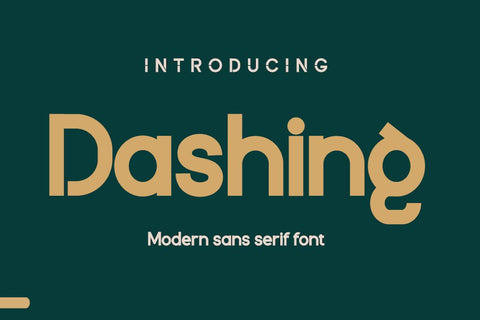 Dashing Font twinletter 