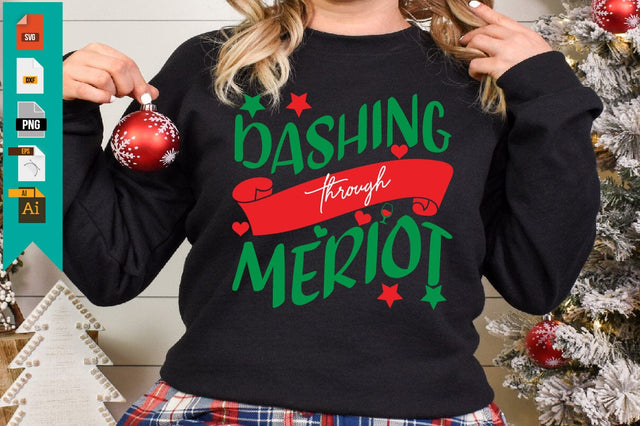 Dashing Through Merlot SVG Craftlabsvg24 