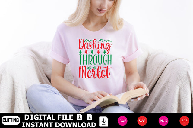 Dashing Through Merlot SVG Shahin alam 