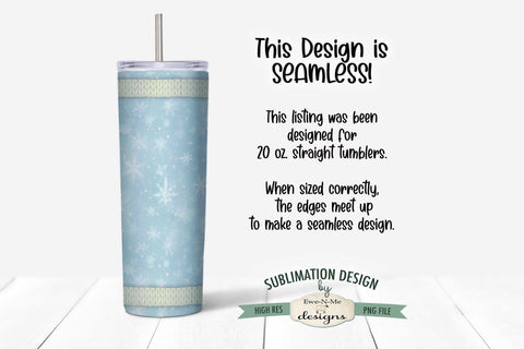 Dashing Through The Snow Seamless Sublimation Tumbler Design Sublimation Ewe-N-Me Designs 
