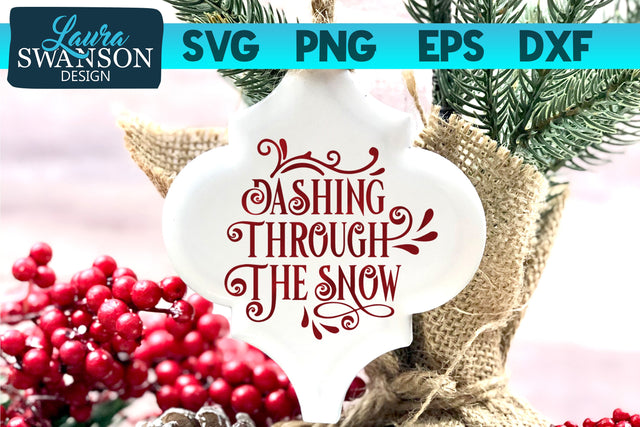 Dashing Through the Snow SVG Cut File SVG Laura Swanson Design 