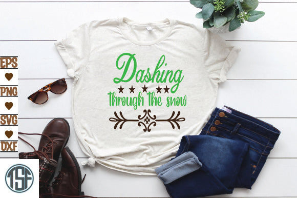 Dashing through the snow SVG thesvgfactory 