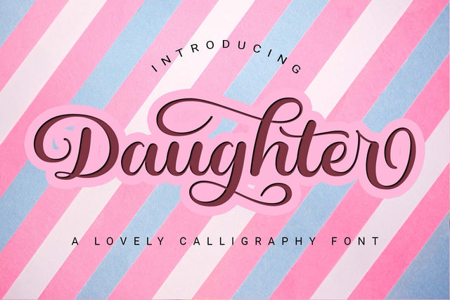 Daughter Font love script 