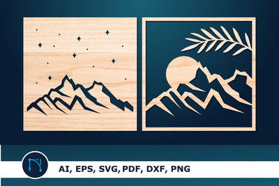 Day and Night Mountain Wall Decor SVG SVG MD JOYNAL ABDIN 