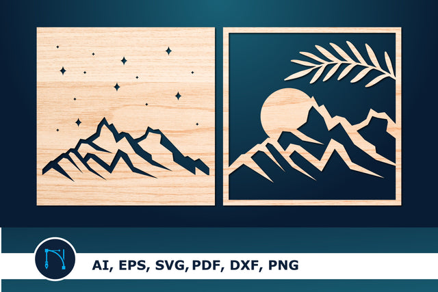 Day and Night Mountain Wall Decor SVG SVG MD JOYNAL ABDIN 