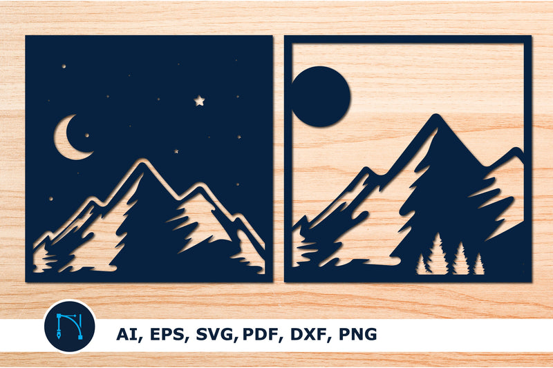 Day and Night Mountain Wall Decor SVG SVG MD JOYNAL ABDIN 