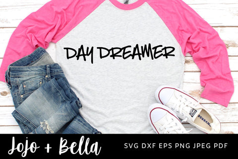 Day Dreamer SVG, Day Dreamer Night Thinker svg, Dreamer svg, Night Thinker svg, Moon svg, Work hard svg, png & dxf, Cricut cut file SVG Jojo&Bella 