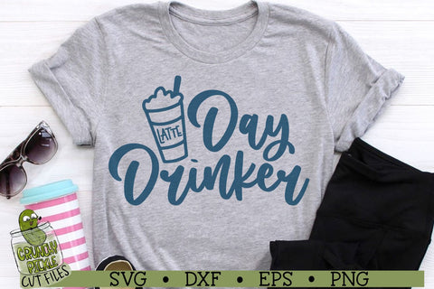 Day Drinker Latte SVG File SVG Crunchy Pickle 