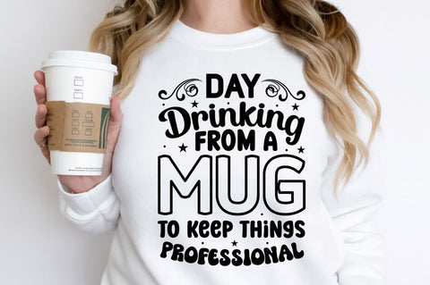Day drinking from a mug to SVG SVG Regulrcrative 