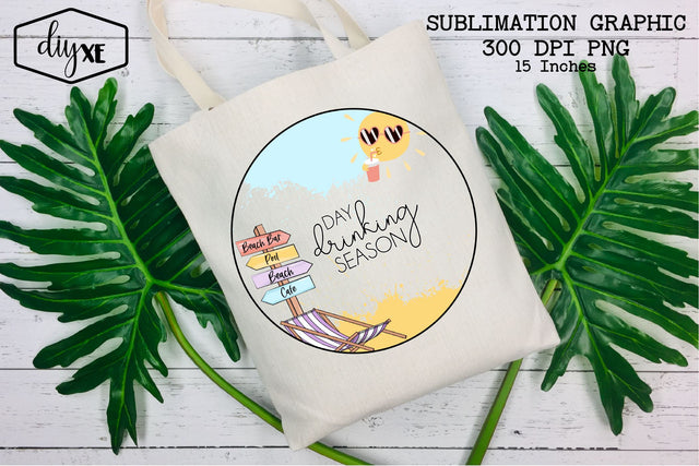 Day Drinking Season | Summer Sublimation Sublimation DIYxe Designs 