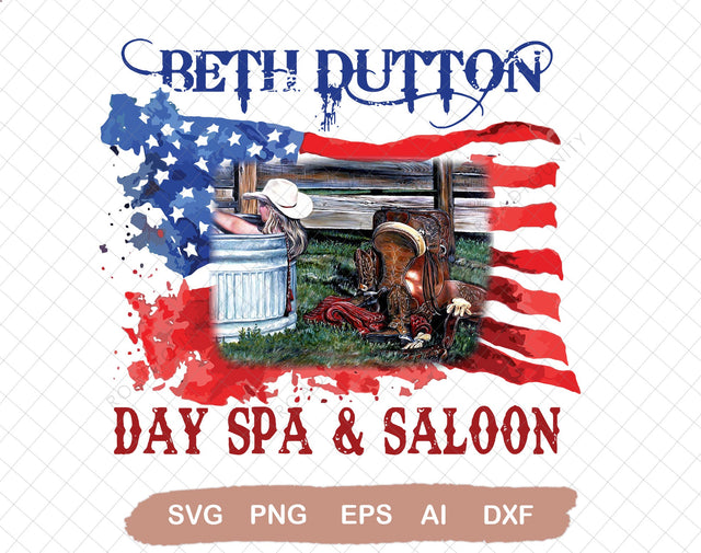 Day Spa And Saloon | Sublimation Designs Downloads | Png DTG Design | Png Files For Sublimation SVG DiamondDesign 