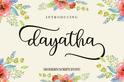 Dayatha Script Font muhammadzeky 