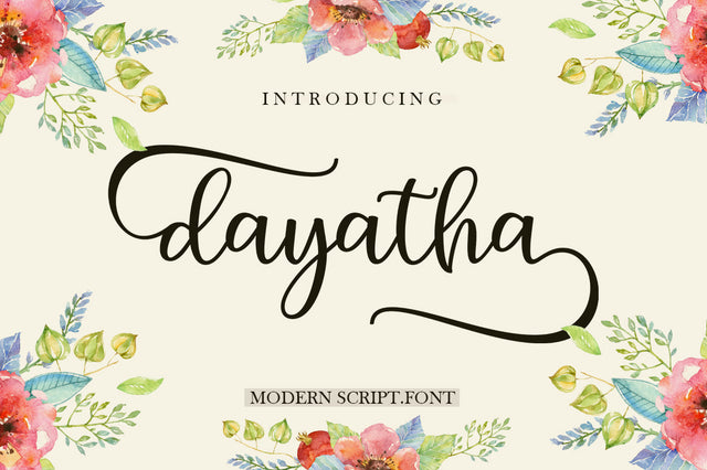 Dayatha Script Font muhammadzeky 