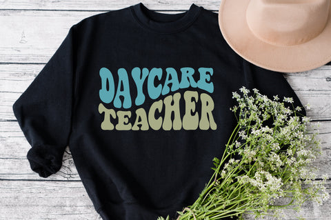 Daycare Teacher Life SVG, Daycareteacherlife Messy bun daycare teacher SVG SVG Fauz 