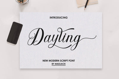 Dayling Script Font muhammadzeky 