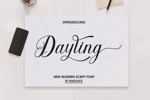 Dayling Script Font muhammadzeky 