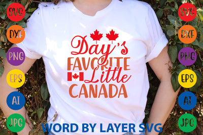 Day’s Favorite Little Canada, Canada Day SVG Design SVG Rafiqul20606 