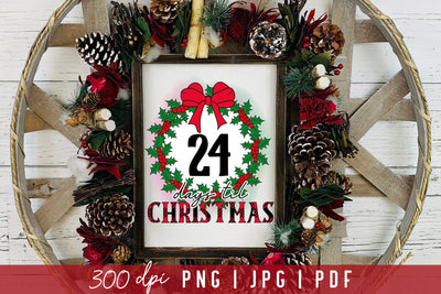 Days Til Christmas PNG Sublimation Sublimation CraftLabSVG 