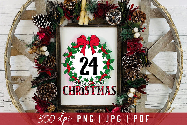 Days Til Christmas PNG Sublimation Sublimation CraftLabSVG 