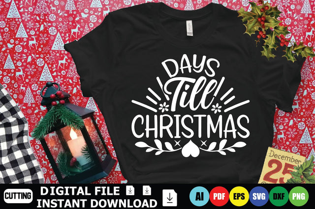 Days Till Christmas SVG Shahin alam 