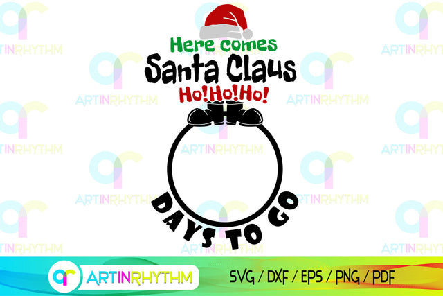 Days to go before Christmas, Christmas countdown SVG Artinrhythm shop 