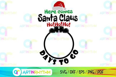Days to go before Christmas, Christmas countdown SVG Artinrhythm shop 