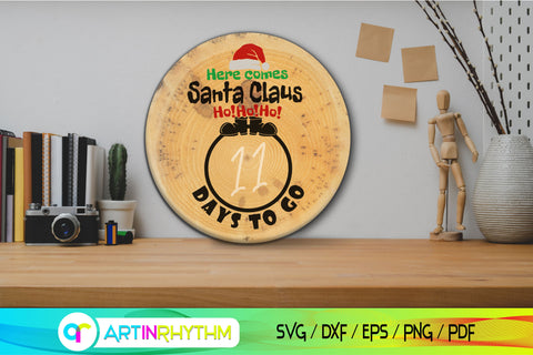 Days to go before Christmas, Christmas countdown SVG Artinrhythm shop 