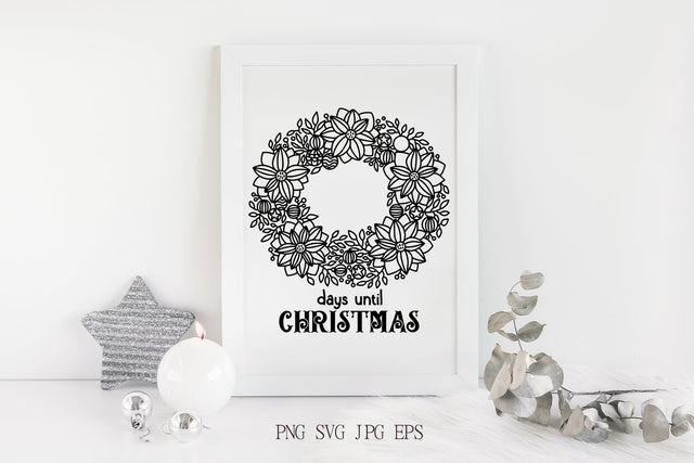 Days until Christmas | Christmas Countdown SVG Design SVG Pfiffen's World 