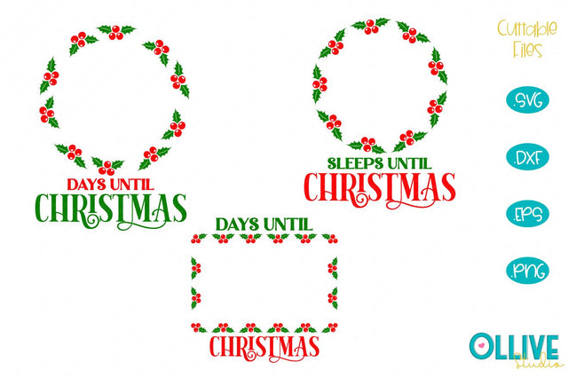 Days Until Christmas, Countdown SVG Bundle SVG Ollive Studio 