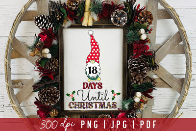 Days Until Christmas PNG Sublimation Sublimation CraftLabSVG 
