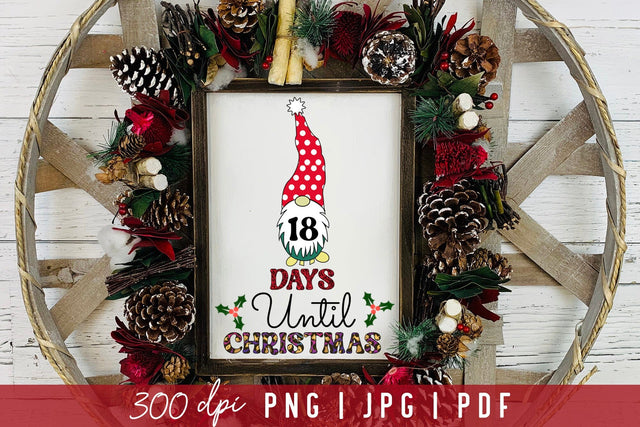 Days Until Christmas PNG Sublimation Sublimation CraftLabSVG 