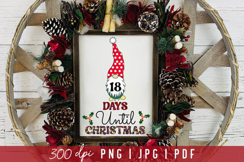 Days Until Christmas PNG Sublimation Sublimation CraftLabSVG 