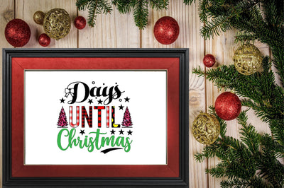 days until christmas Sublimation SVGArt 