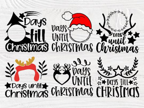 Days Until Christmas SVG Bundle, Svg Cut Files SVG TonisArtStudio 